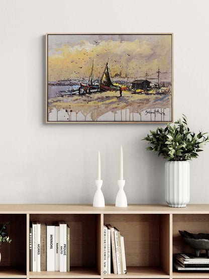 Bir Zamanlar Boğaz’da Yağlı Boya Tablosu