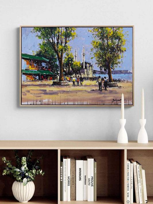 Ortaköy'de Hatıralar Yağlı Boya Tablosu