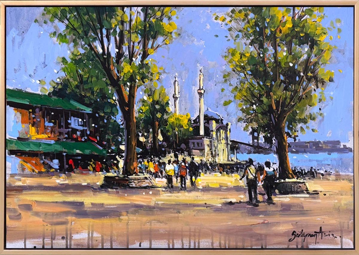 Ortaköy'de Hatıralar Yağlı Boya Tablosu