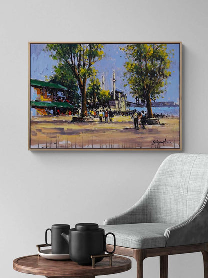 Ortaköy'de Hatıralar Yağlı Boya Tablosu