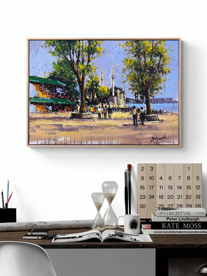 Ortaköy'de Hatıralar Yağlı Boya Tablosu