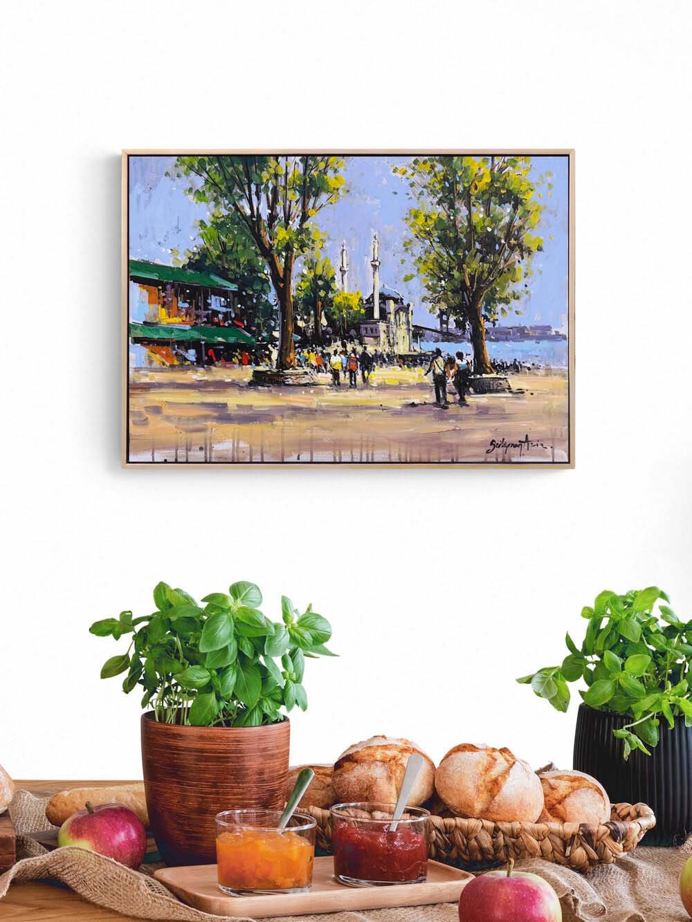 Ortaköy'de Hatıralar Yağlı Boya Tablosu