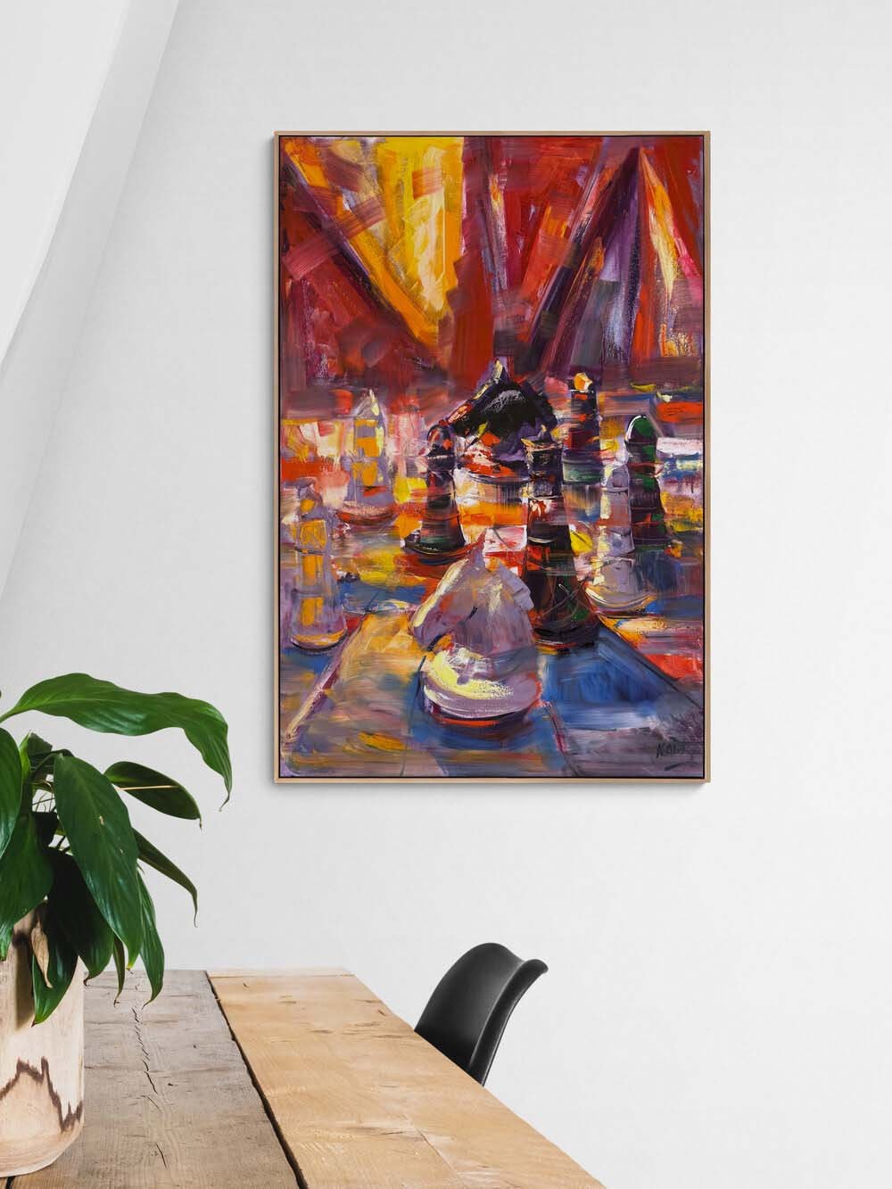 Zihin Oyunu Yağlı Boya Tablosu