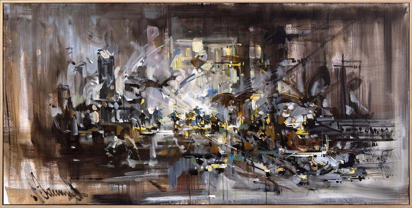 Işığın Patlaması Yağlı Boya Tablosu