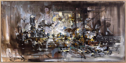 Işığın Patlaması Yağlı Boya Tablosu