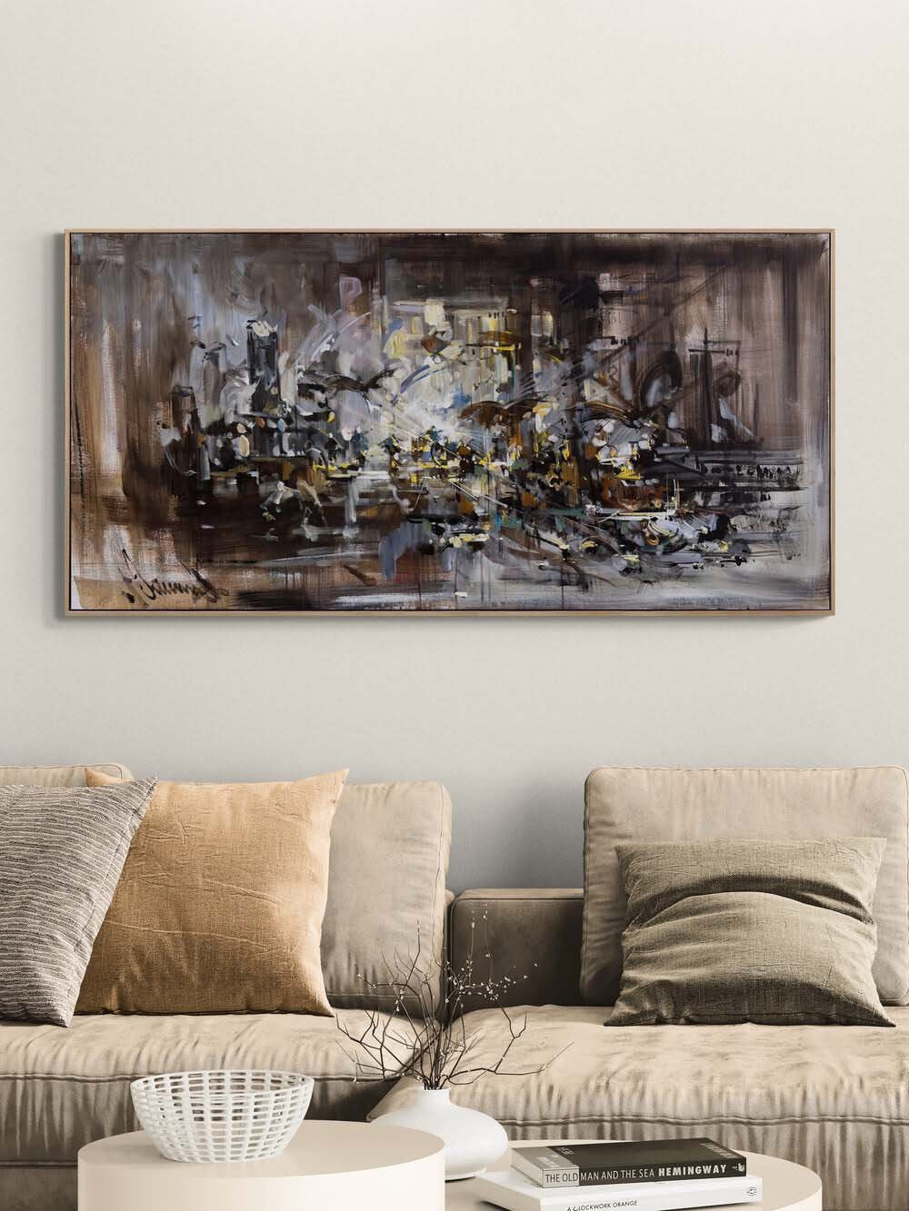 Işığın Patlaması Yağlı Boya Tablosu