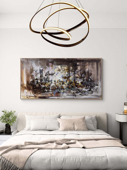 Işığın Patlaması Yağlı Boya Tablosu