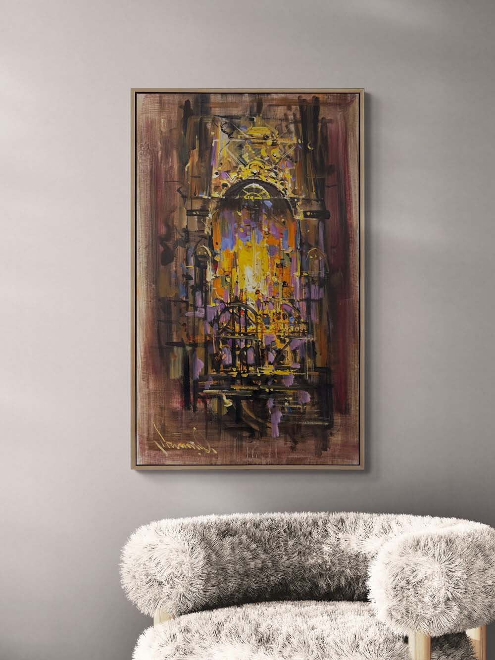 Varlığın İzleri Yağlı Boya Tablosu