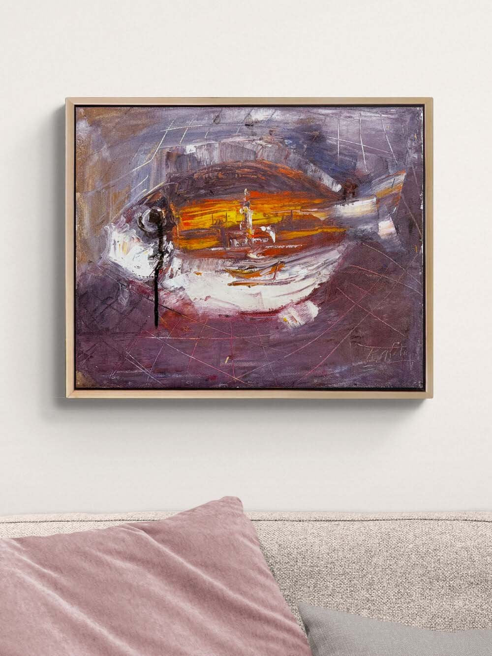 Bir Sevdanın Kulesi Yağlı Boya Tablosu