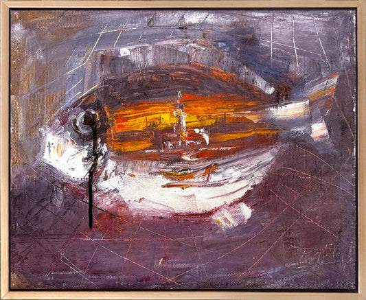 Bir Sevdanın Kulesi Yağlı Boya Tablosu