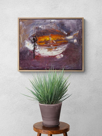 Bir Sevdanın Kulesi Yağlı Boya Tablosu