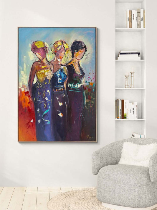 Kadınların Sırrı Yağlı Boya Tablosu