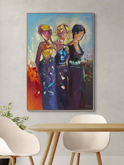 Kadınların Sırrı Yağlı Boya Tablosu