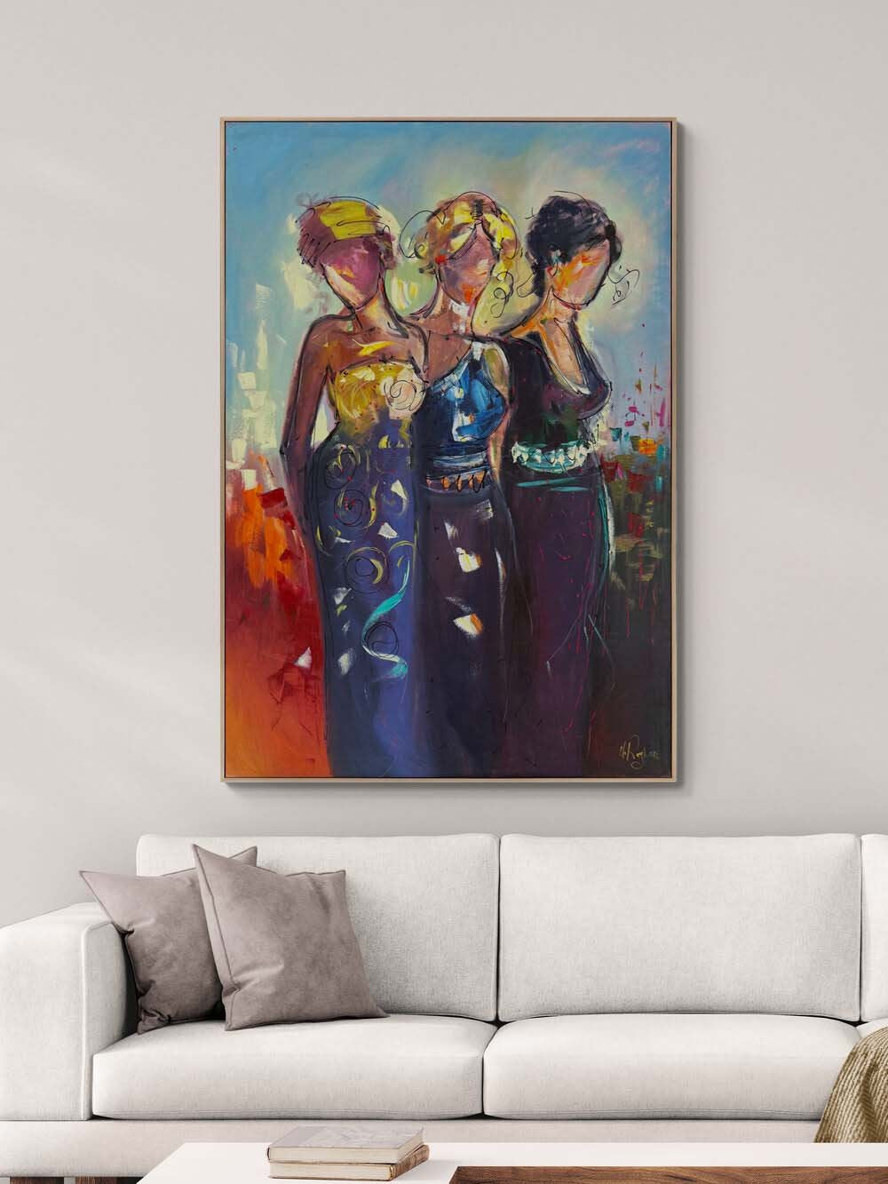 Kadınların Sırrı Yağlı Boya Tablosu