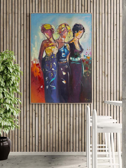 Kadınların Sırrı Yağlı Boya Tablosu