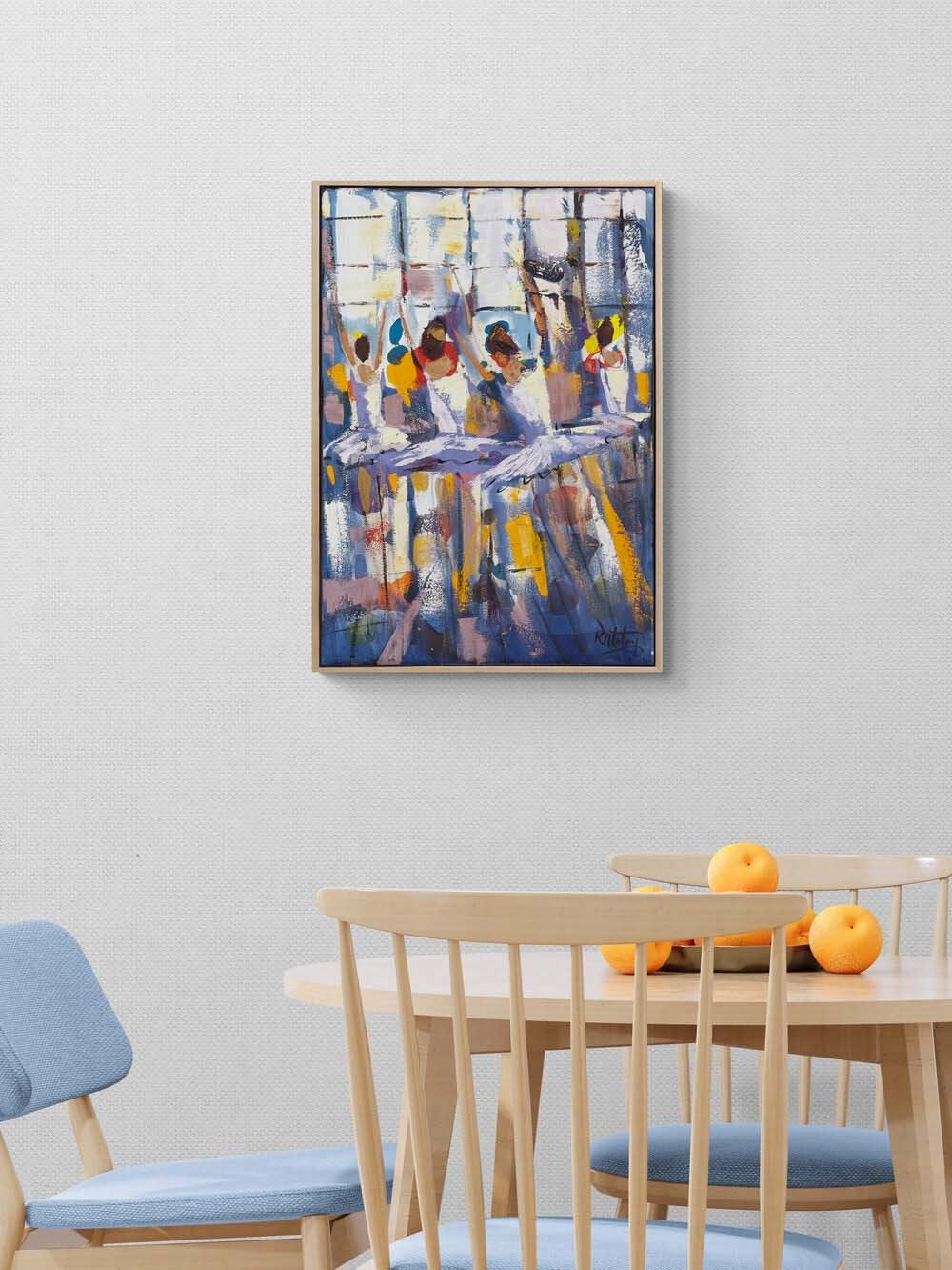 Işığın Bedeni Balerinler Yağlı Boya Tablosu