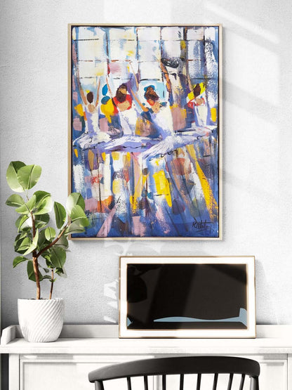 Işığın Bedeni Balerinler Yağlı Boya Tablosu