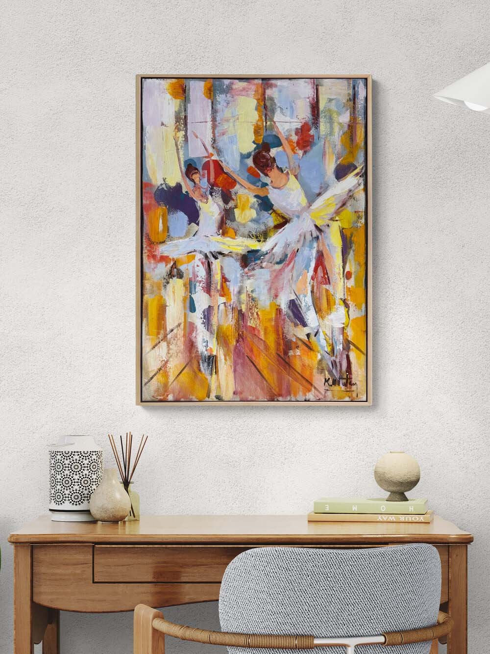 Ayışığında Balerinler Yağlı Boya Tablosu