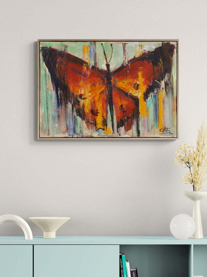 Kelebeğin Hikâyesi Yağlı Boya Tablosu