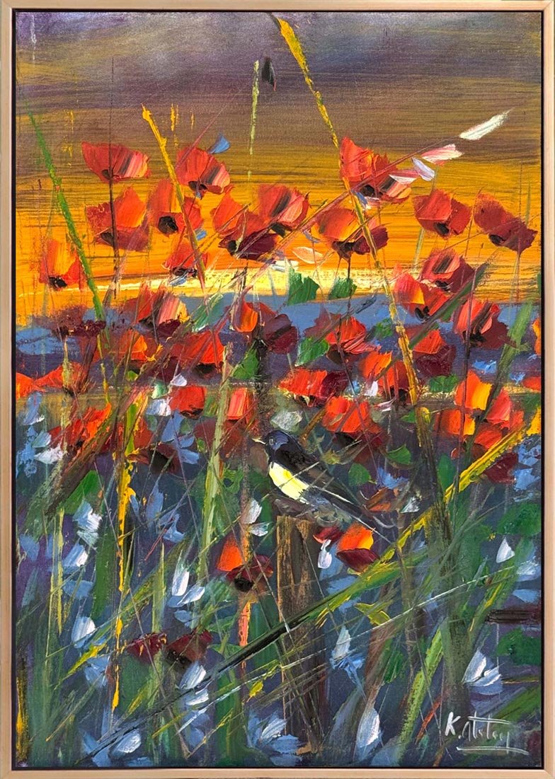 Gelinciklerin Fısıltısı Yağlı Boya Tablosu