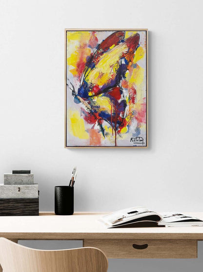 Renklerin Kanatları Yağlı Boya Tablosu