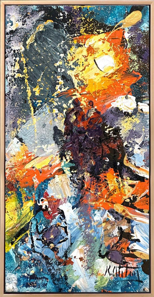 Alevle Arınış Yağlı Boya Tablosu