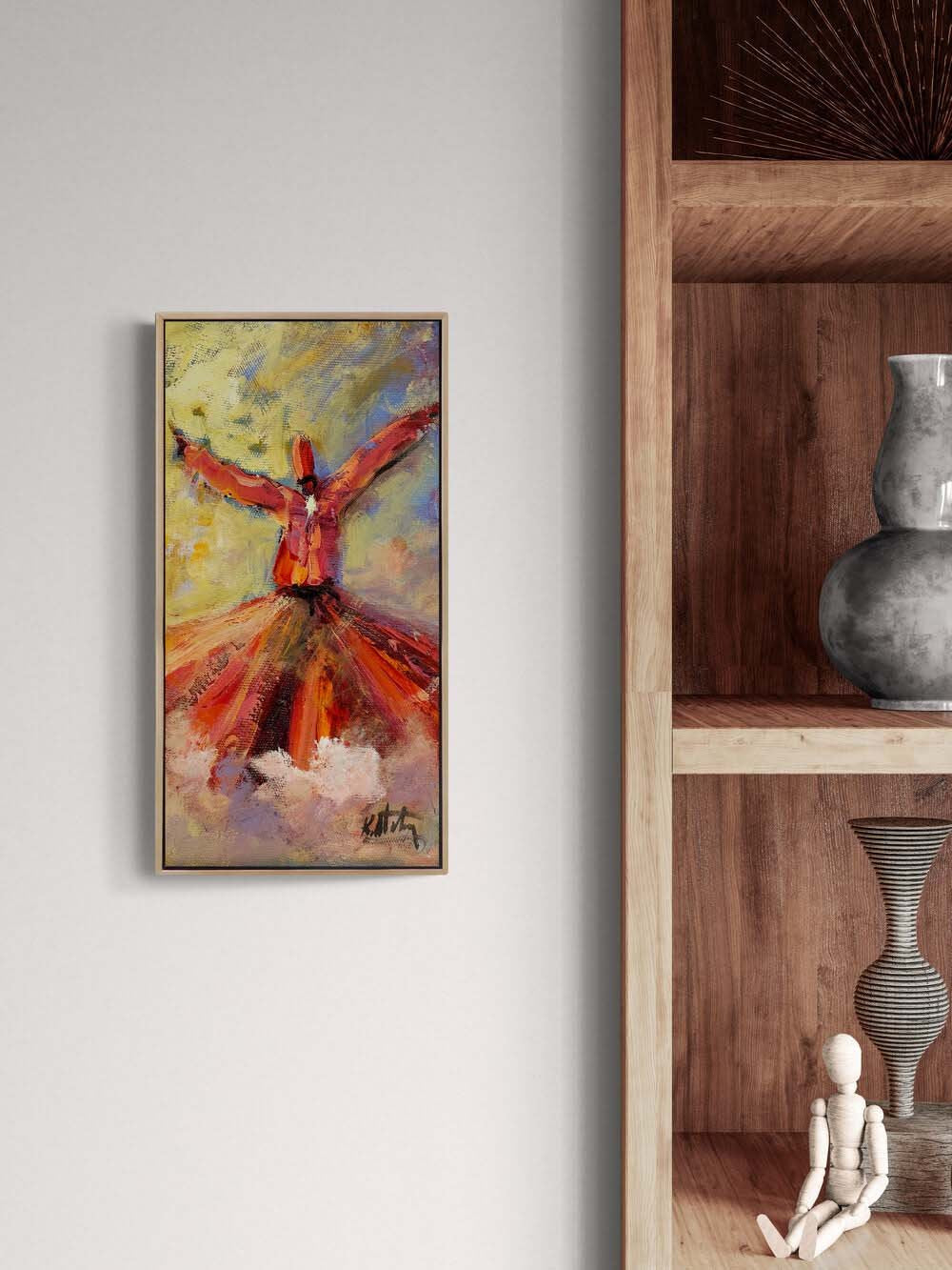 Kalbin Ekseninde Yağlı Boya Tablosu