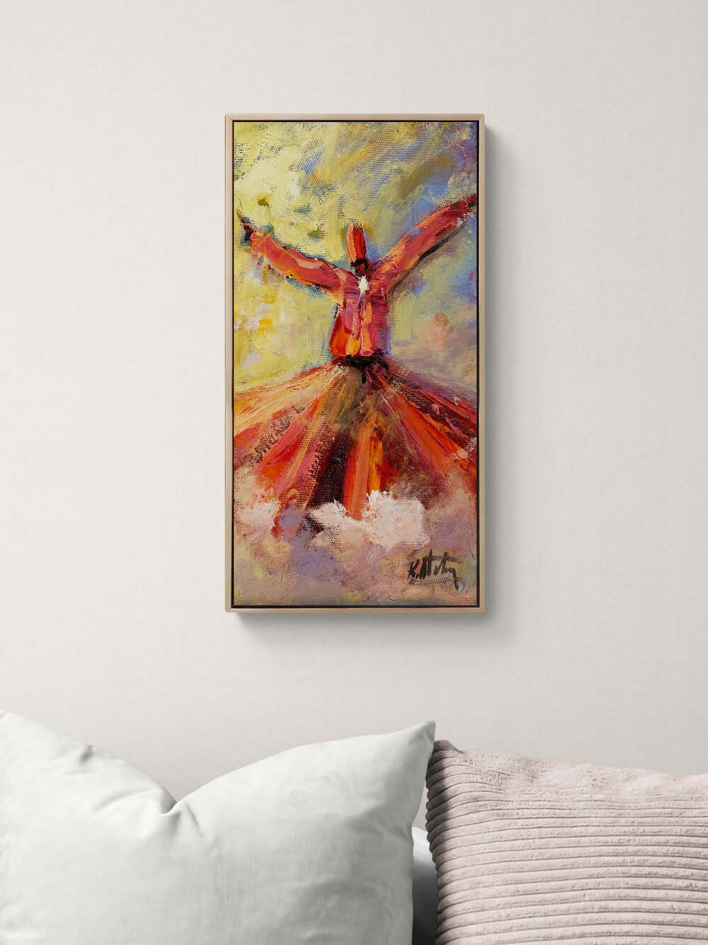 Kalbin Ekseninde Yağlı Boya Tablosu