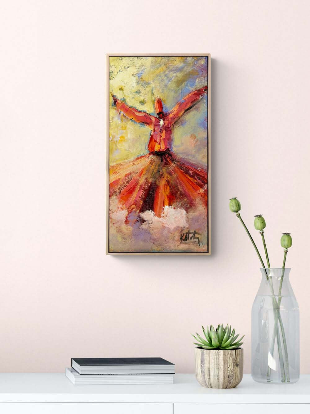 Kalbin Ekseninde Yağlı Boya Tablosu