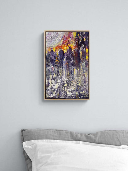 Kalabalıklarda Arayış Yağlı Boya Tablosu