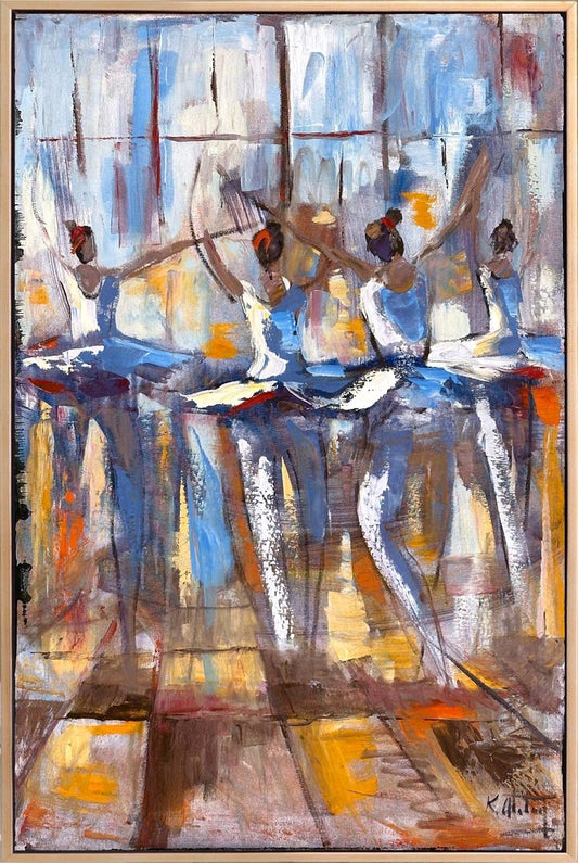 Balerinin İzinde Yağlı Boya Tablosu