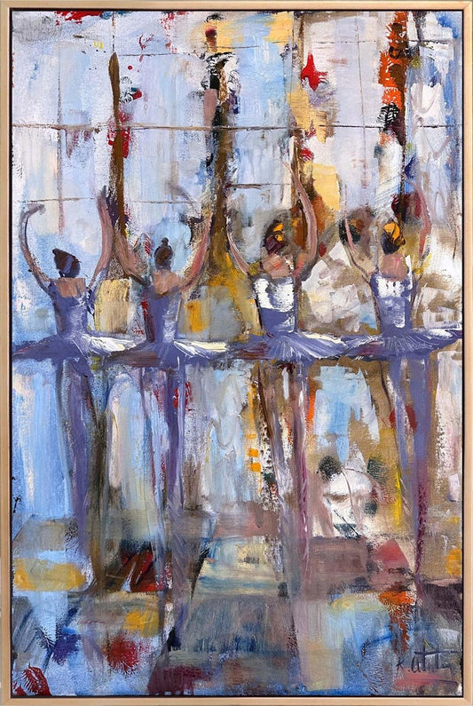 Ayışığı Balerinler Yağlı Boya Tablosu