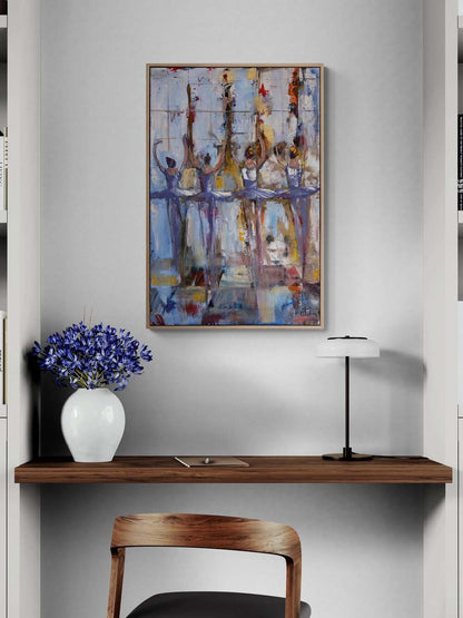 Ayışığı Balerinler Yağlı Boya Tablosu