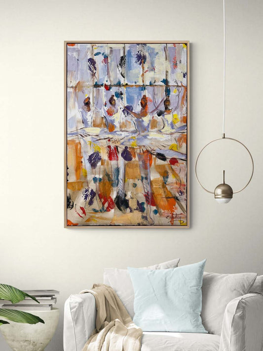 Sonsuzlukta Balerinler Yağlı Boya Tablosu