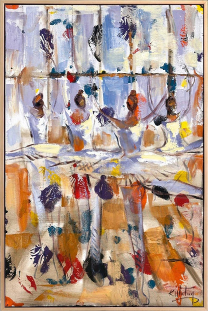 Sonsuzlukta Balerinler Yağlı Boya Tablosu