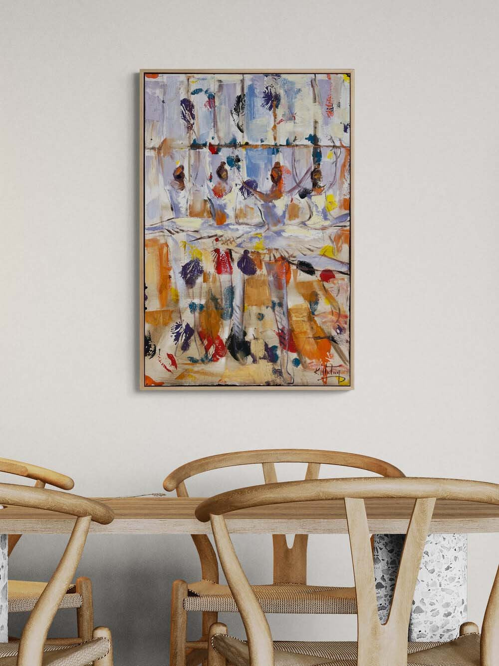 Sonsuzlukta Balerinler Yağlı Boya Tablosu