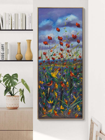 Gelincik Şarkısı Yağlı Boya Tablosu