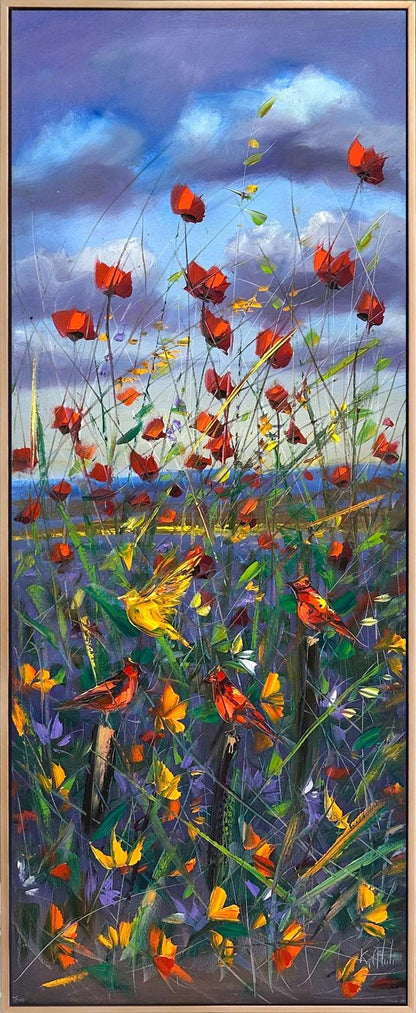 Gelincik Şarkısı Yağlı Boya Tablosu