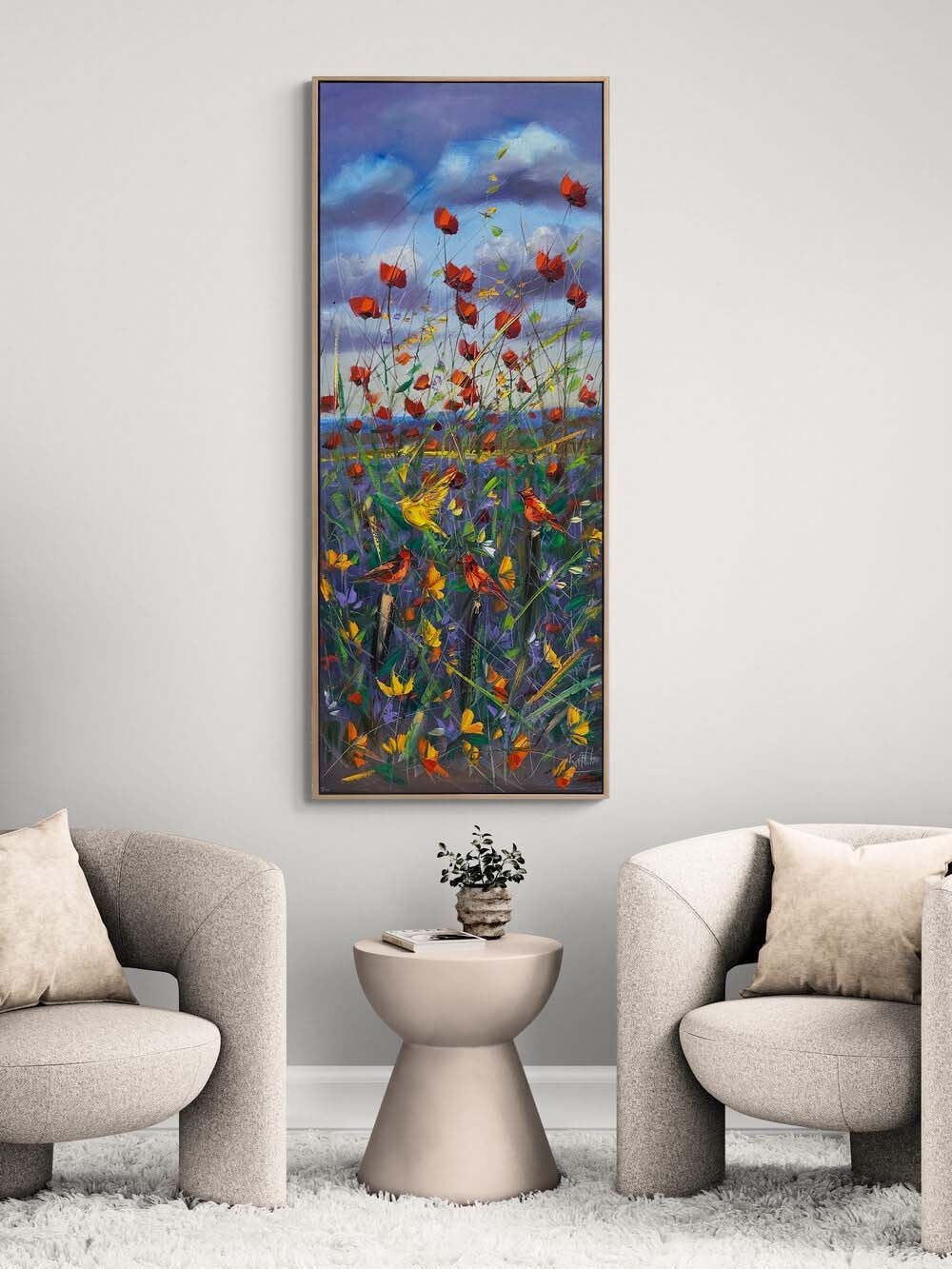 Gelincik Şarkısı Yağlı Boya Tablosu