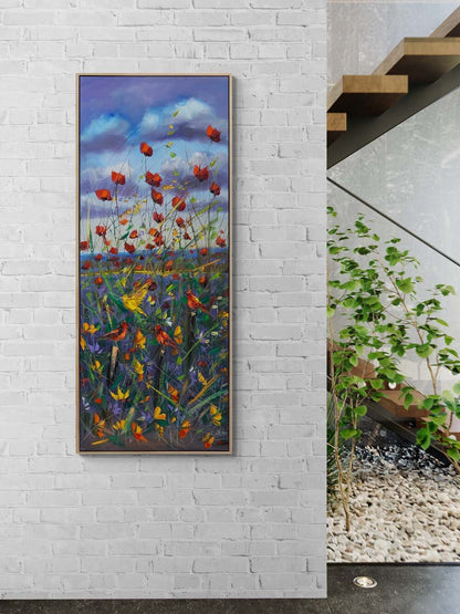 Gelincik Şarkısı Yağlı Boya Tablosu