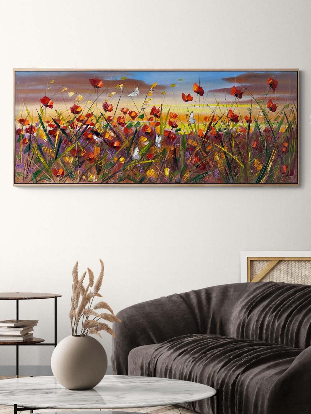 Rüzgarın Çiçekleri Yağlı Boya Tablosu