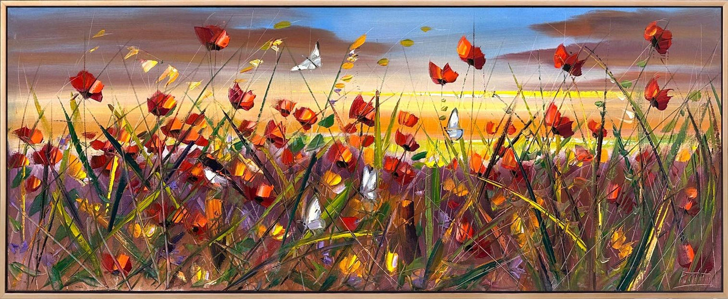 Rüzgarın Çiçekleri Yağlı Boya Tablosu