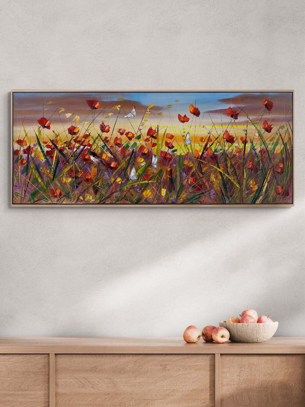 Rüzgarın Çiçekleri Yağlı Boya Tablosu