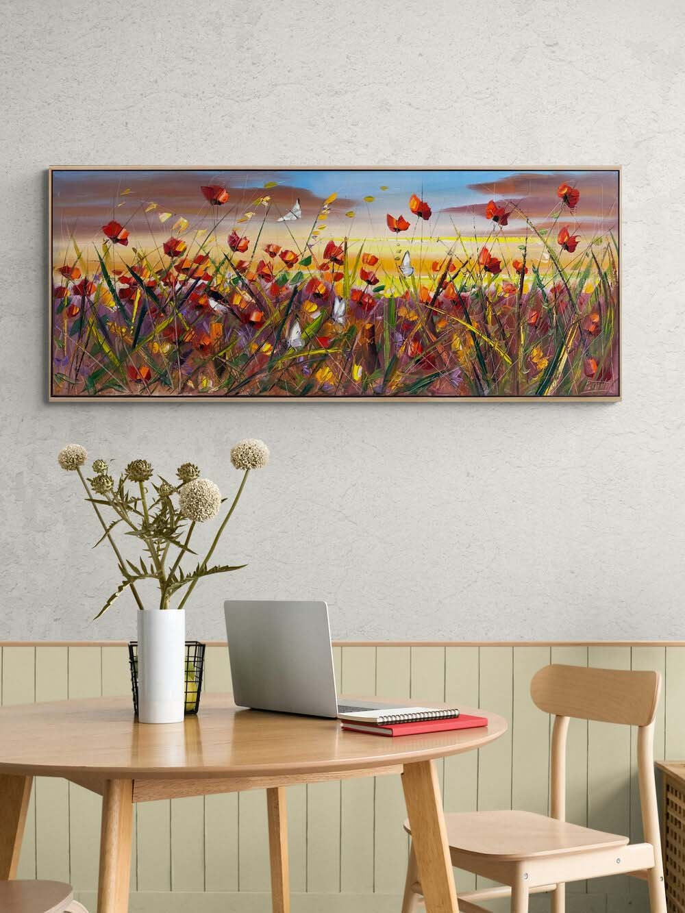 Rüzgarın Çiçekleri Yağlı Boya Tablosu