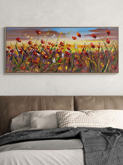 Rüzgarın Çiçekleri Yağlı Boya Tablosu