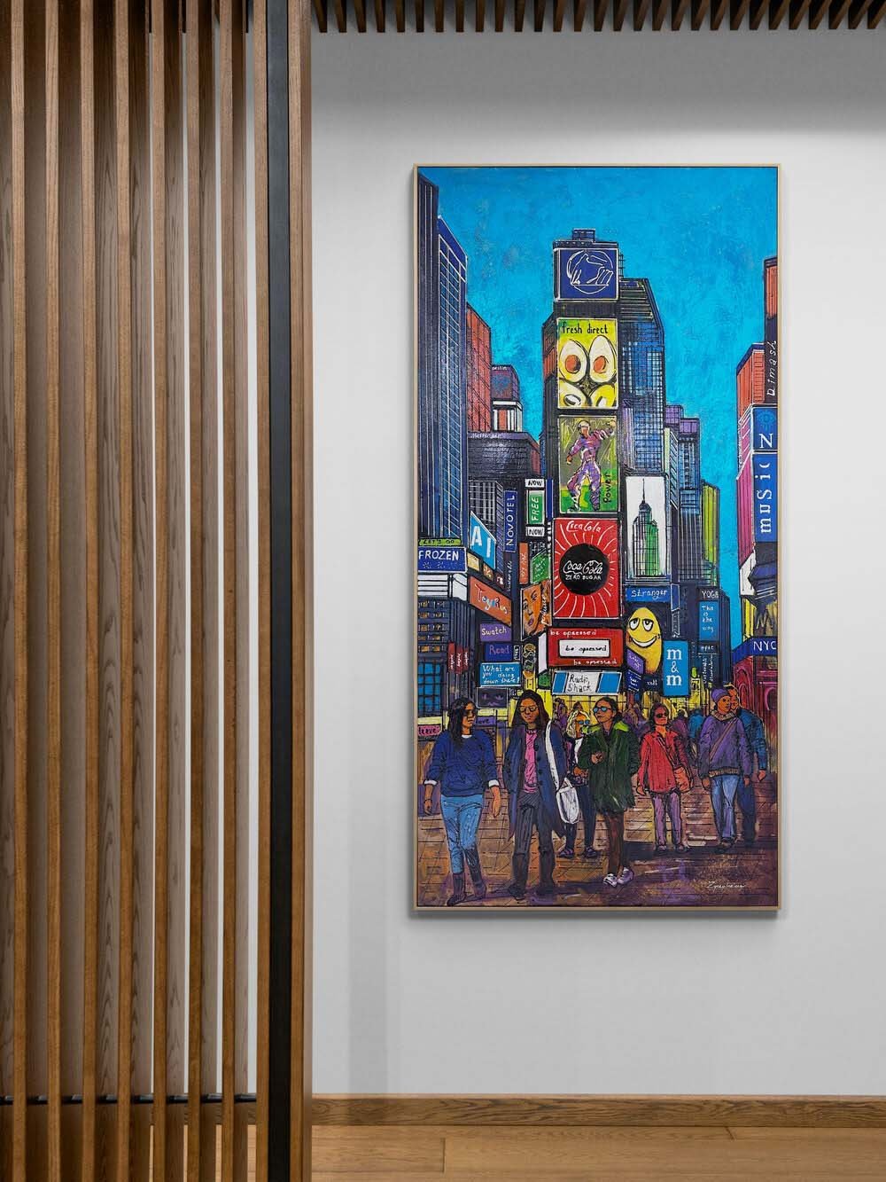 Times Meydanı Parıltısı Yağlı Boya Tablosu