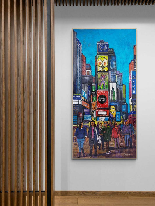 Times Meydanı Parıltısı Yağlı Boya Tablosu