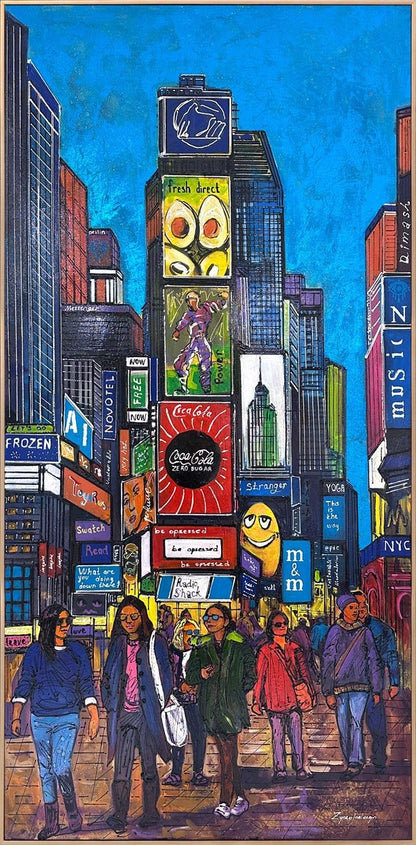 Times Meydanı Parıltısı Yağlı Boya Tablosu