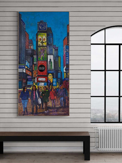 Times Meydanı Parıltısı Yağlı Boya Tablosu