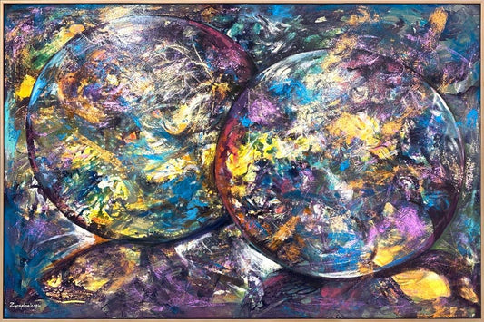 Işığın Dansı Yağlı Boya Tablosu